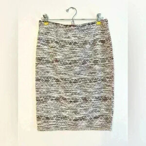 Max Studio Burgundy Tweed Stretch Pencil Skirt NWT
